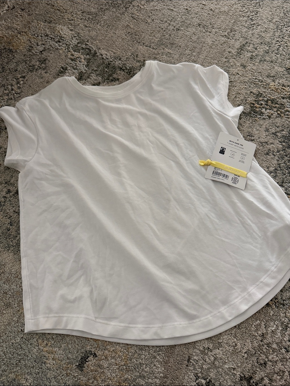 Athleta girl White shirt sleeve with ease tee